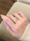 30 Zircon ring Women's simple ring with a unique design sense, a niche Korean fairy piano Wi-1207 details Picture